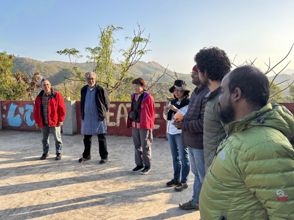 at Swaraj University スワラジ大学にて