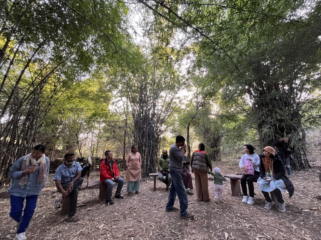 at Swaraj University スワラジ大学にて