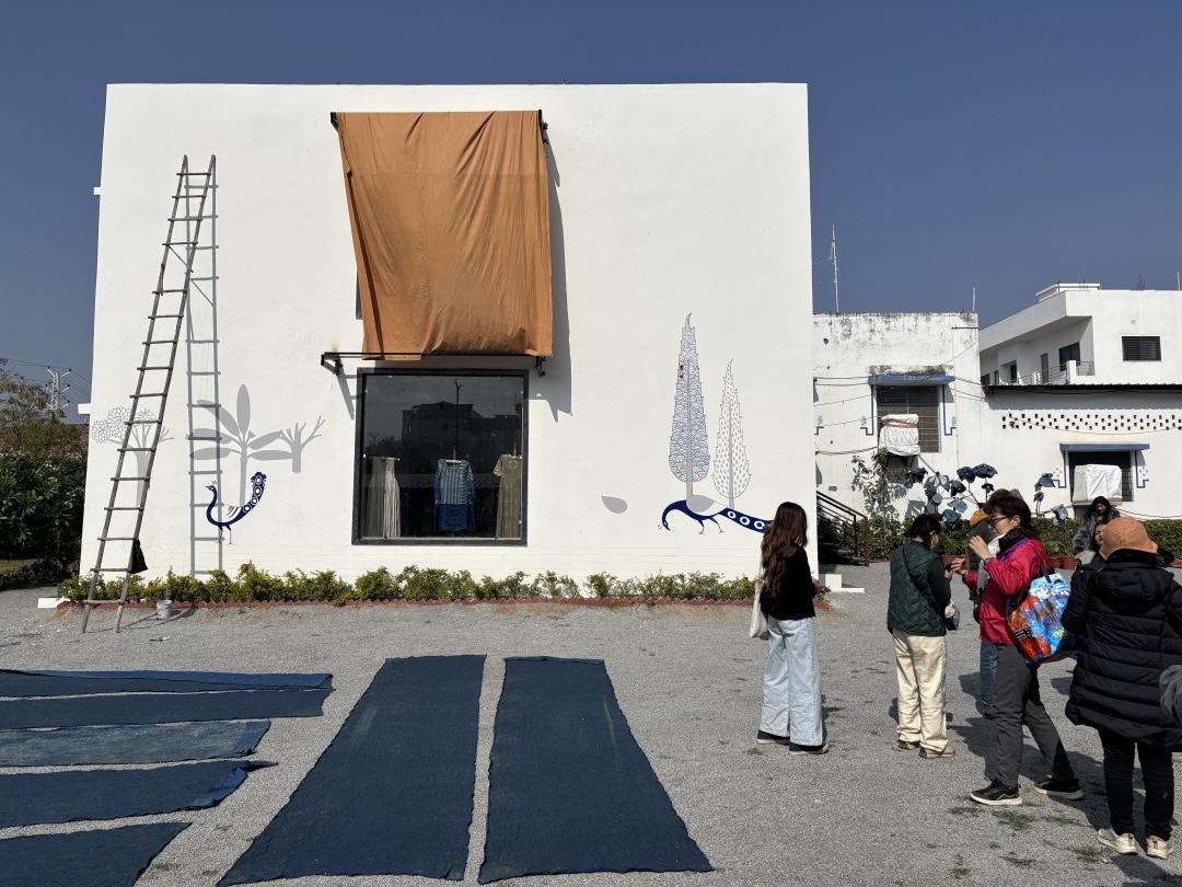 インドの天然染め工房